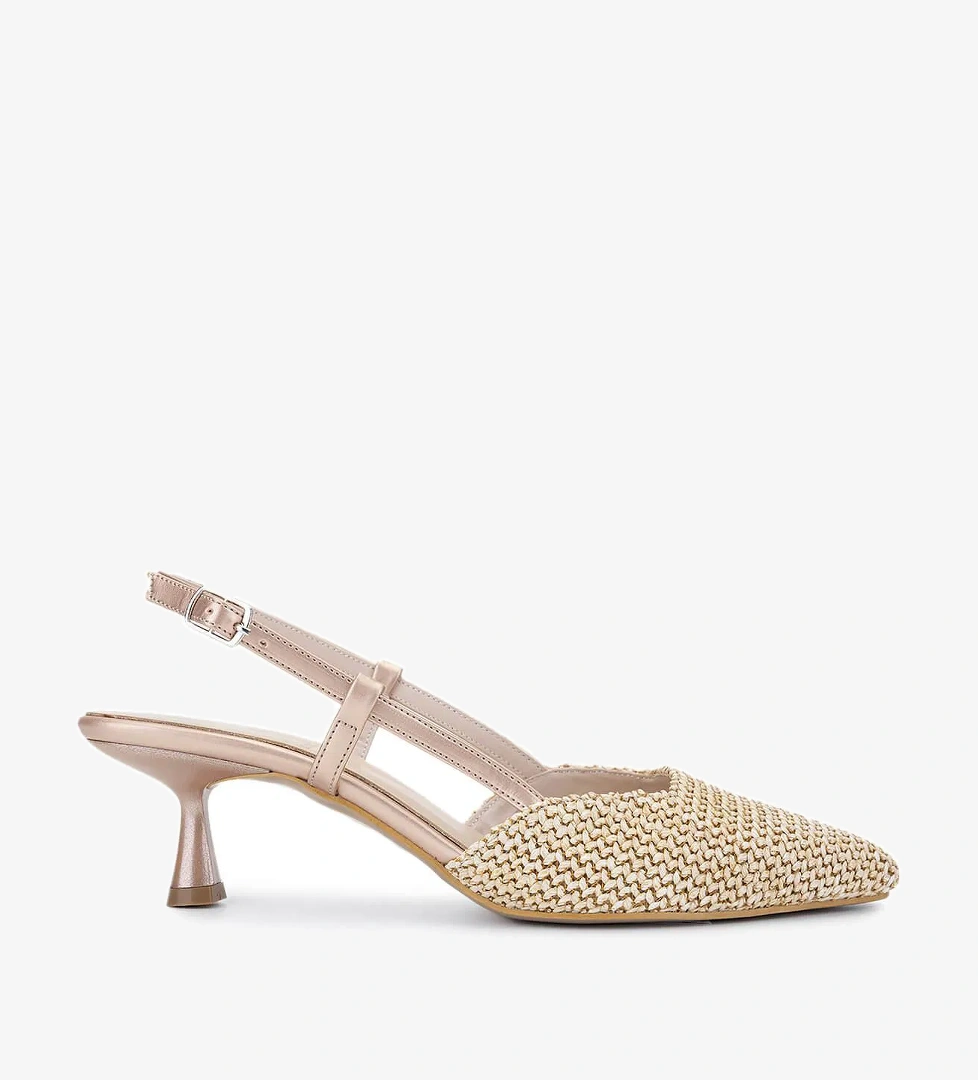 Tamer Tanca Kadın Hakiki Deri Krem Topuklu Ayakkabı - Görsel 1