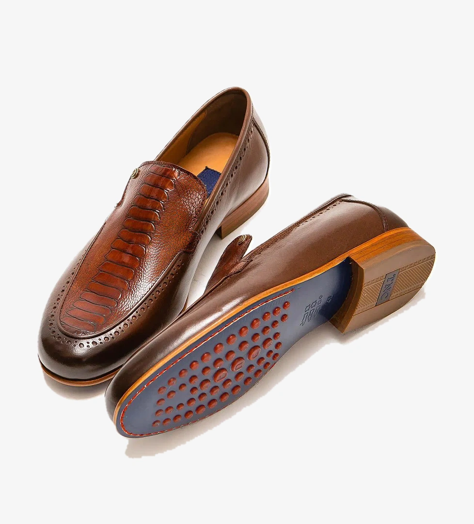 Tamer Tanca Tamer Tanca Erkek Hakiki Deri Taba Makosen Ayakkabı model görseli