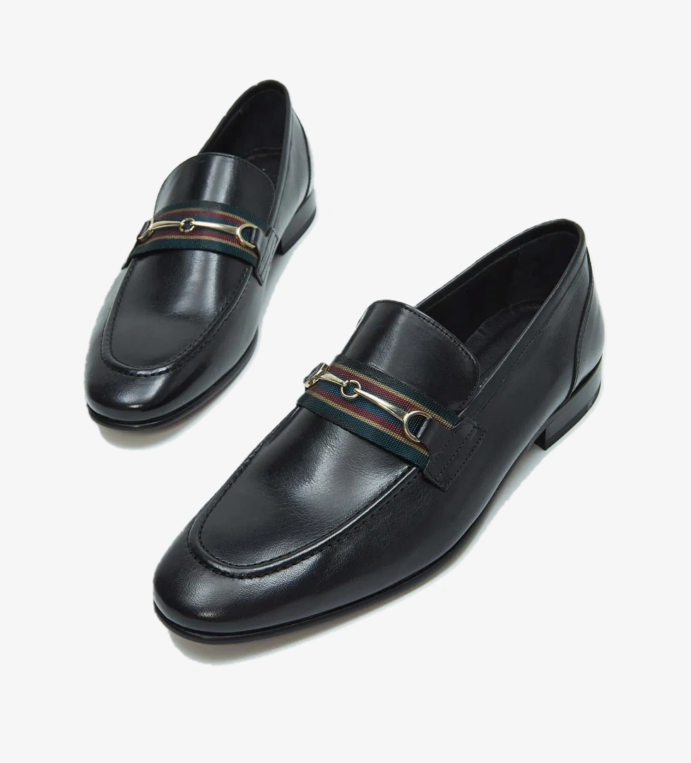 Tamer Tanca Tamer Tanca Erkek Hakiki Deri Siyah Bufalo Klasik Ayakkabı model görseli