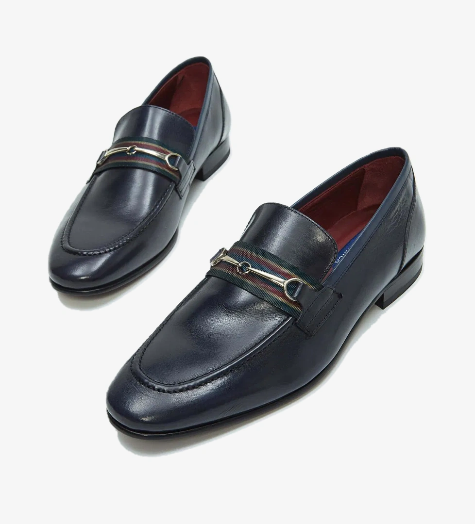 Tamer Tanca Erkek Hakiki Deri Lacivert Klasik Ayakkabı - Görsel 1