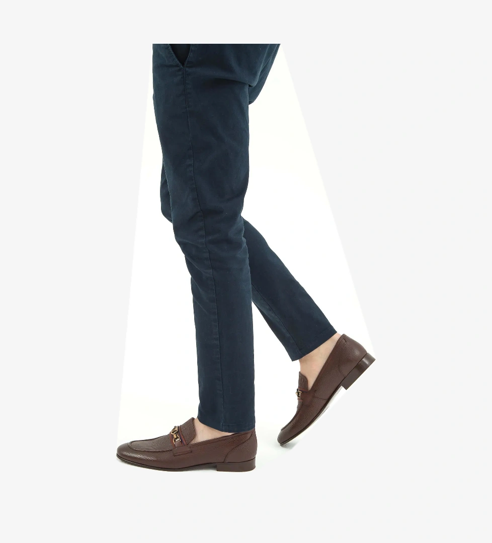 Tamer Tanca Erkek Hakiki Deri Kahverengi Klasik Ayakkabı - Görsel 1