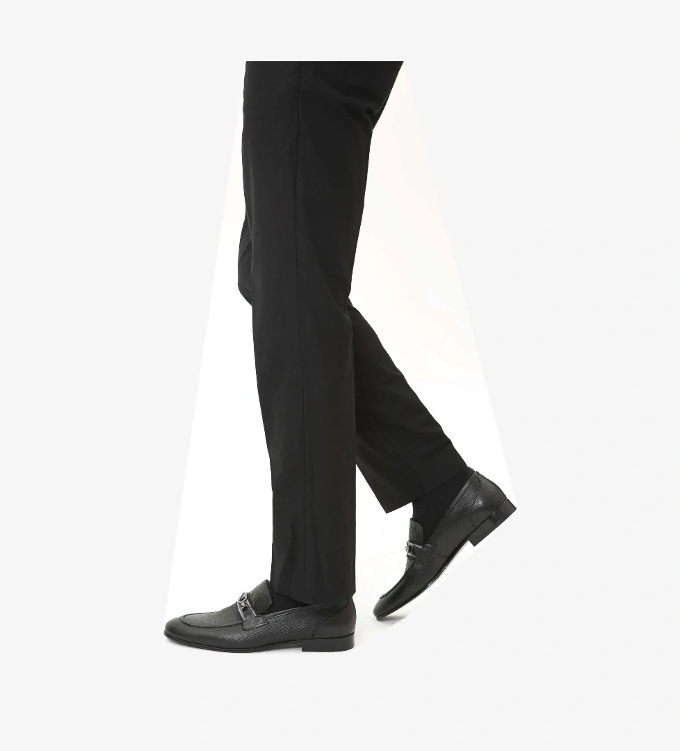 Tamer Tanca Erkek Hakiki Deri Siyah Klasik Ayakkabı - Görsel 1