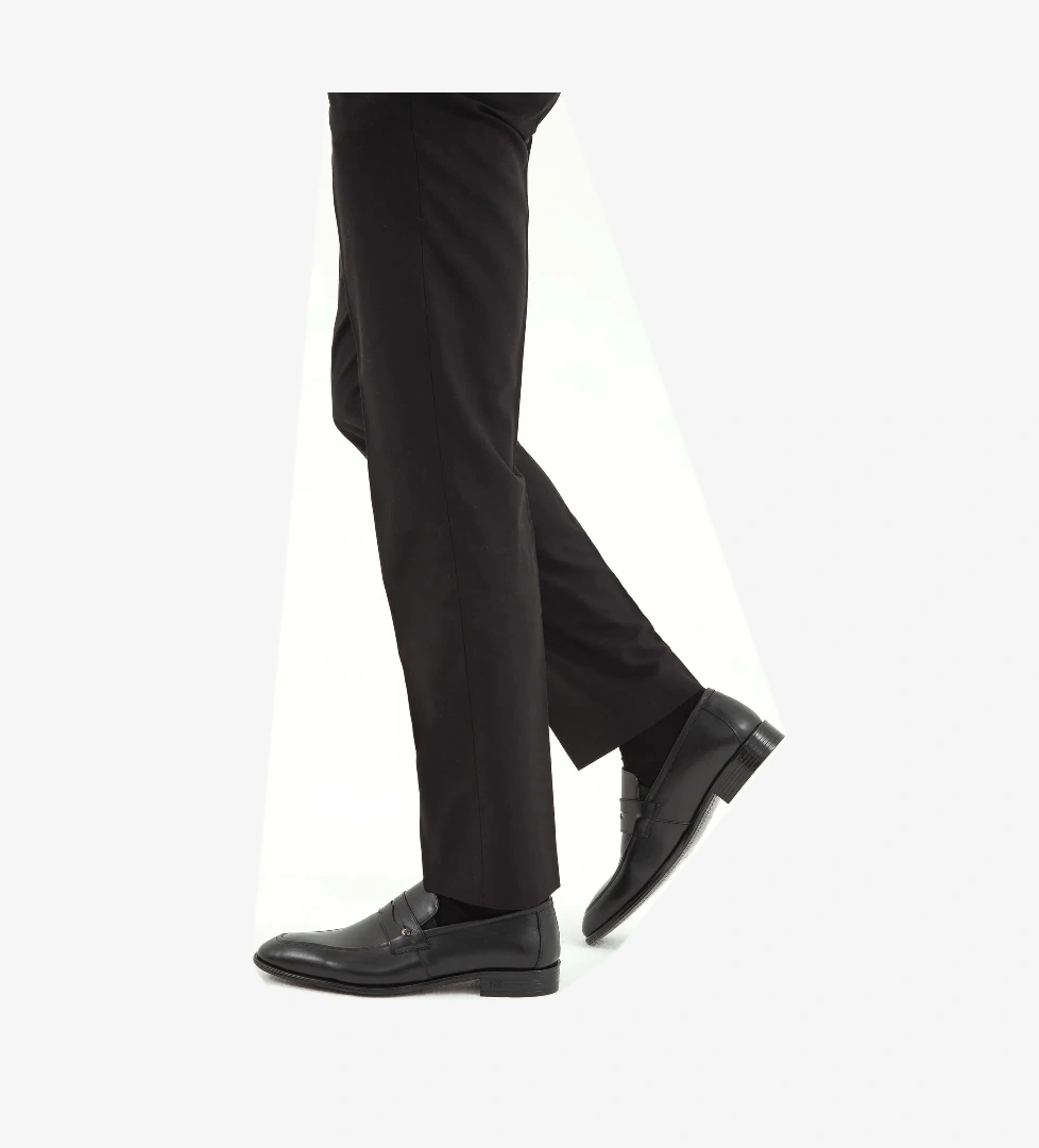 Tamer Tanca Tamer Tanca Erkek Hakiki Deri Siyah Analin Klasik Ayakkabı model görseli