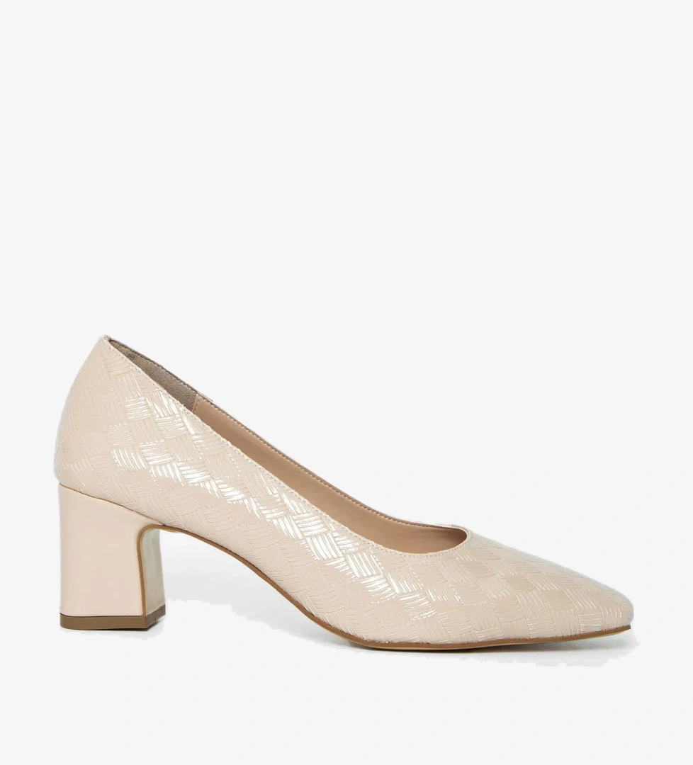 Tamer Tanca Tamer Tanca Kadın Vegan Bej Topuklu Ayakkabı model görseli