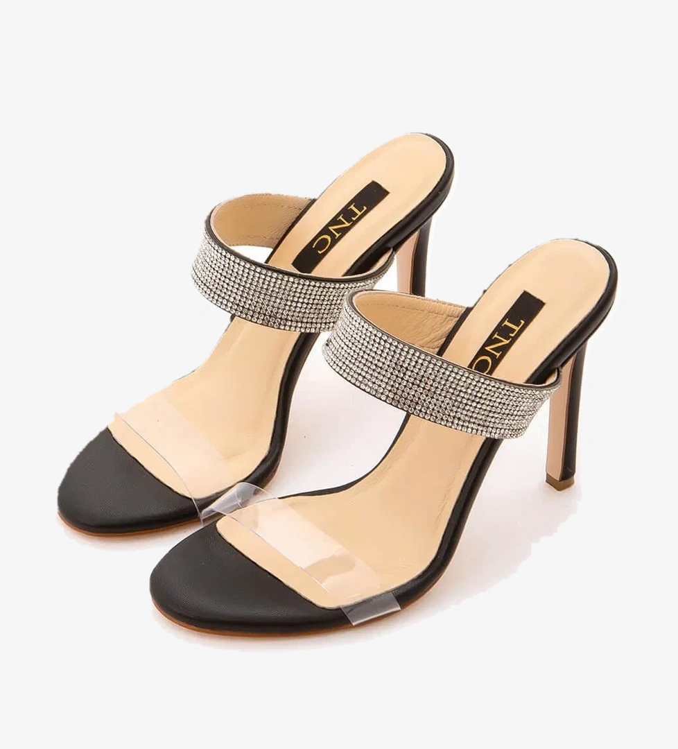 Tamer Tanca Tamer Tanca Kadın Vegan Siyah Topuklu Ayakkabı model görseli