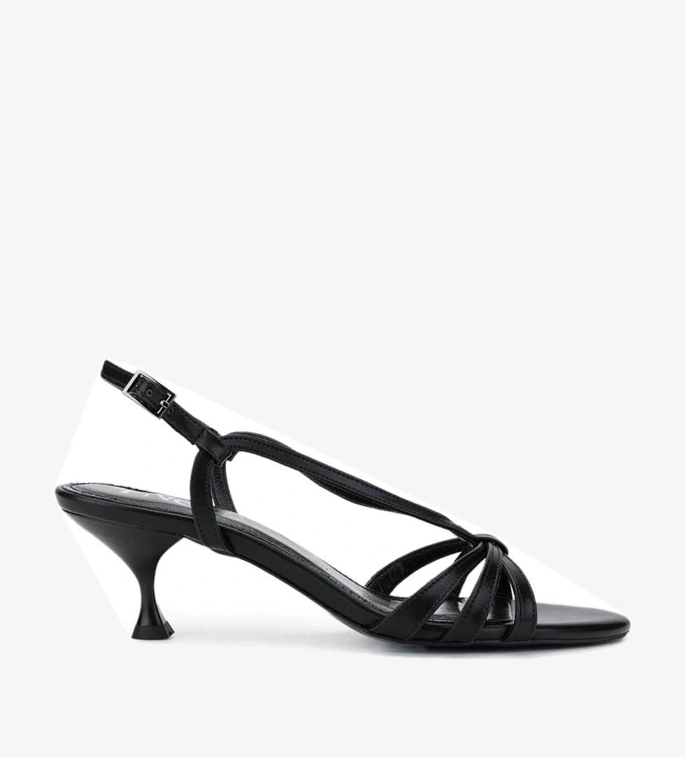 Tamer Tanca Kadın Vegan Siyah Topuklu Ayakkabı - Görsel 1