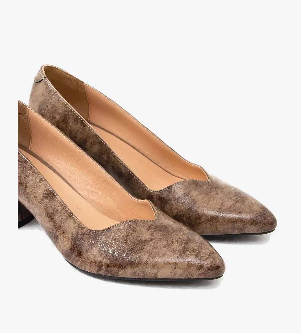 Tamer Tanca Tamer Tanca Kadın Hakiki Deri Vizon Topuklu &amp; Stiletto Ayakkabı model görseli