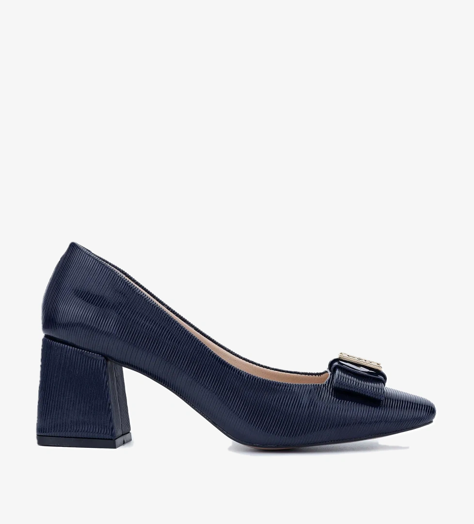 Tamer Tanca Kadın Vegan Lacivert Abiye Ayakkabı - Görsel 1