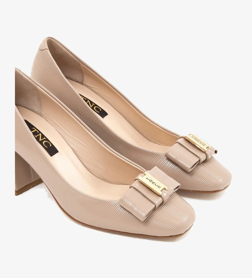 Tamer Tanca Kadın Vegan Vizon Rugan Abiye Ayakkabı - Görsel 1