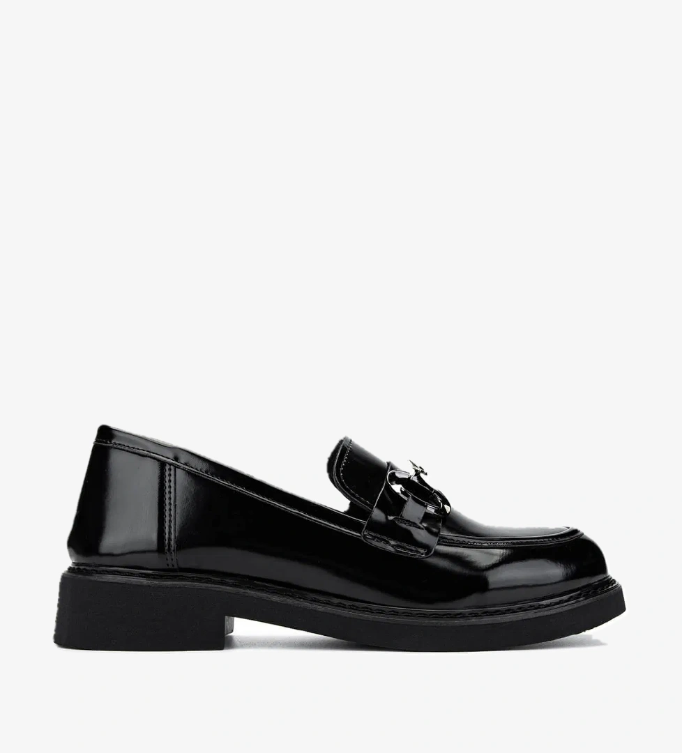 Tamer Tanca Tamer Tanca Kadın Vegan Siyah Açma Loafer Ayakkabı model görseli