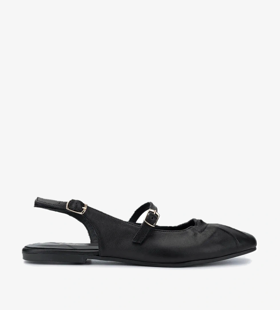 Tamer Tanca Kadın Hakiki Deri Siyah Deri Casual Ayakkabı - Görsel 1