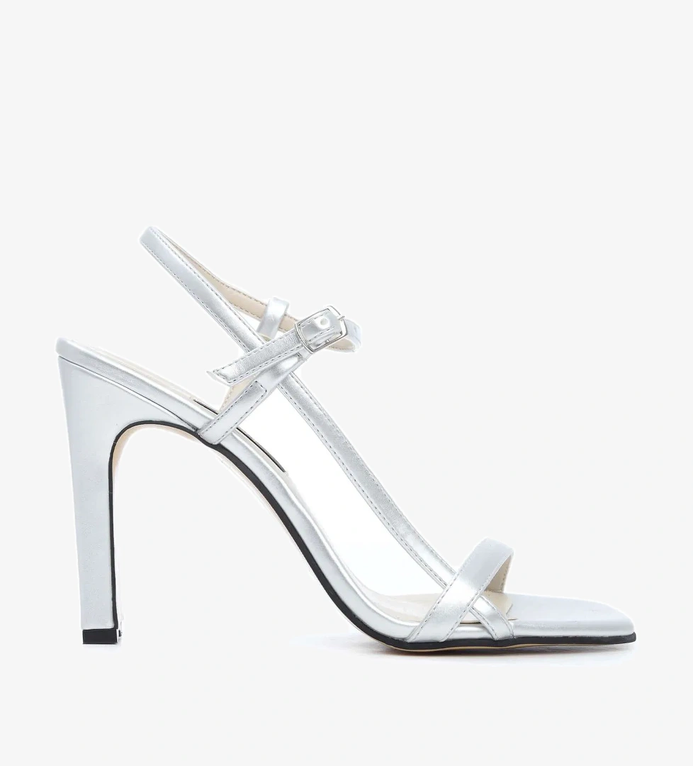 Tamer Tanca Kadın Vegan Gri Abiye Ayakkabı - Görsel 1