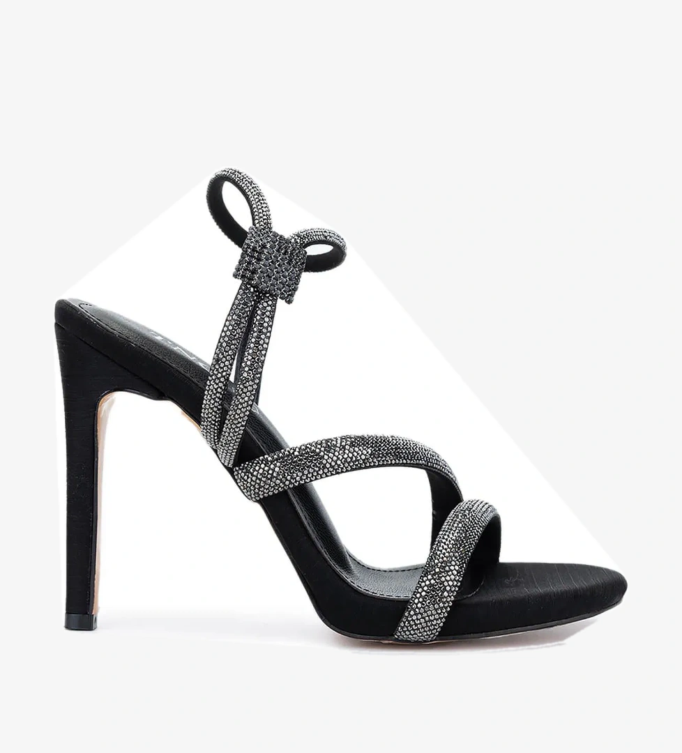 Tamer Tanca Kadın Vegan Siyah Abiye Ayakkabı - Görsel 1