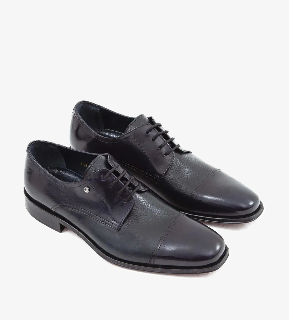 Tamer Tanca Tamer Tanca Erkek Hakiki Deri Lacivert Klasik Ayakkabı model görseli