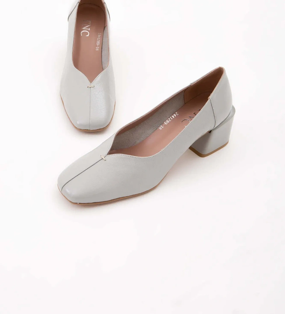 Tamer Tanca Tamer Tanca Kadın Hakiki Deri Gri Rugan GOVA Ayakkabı model görseli