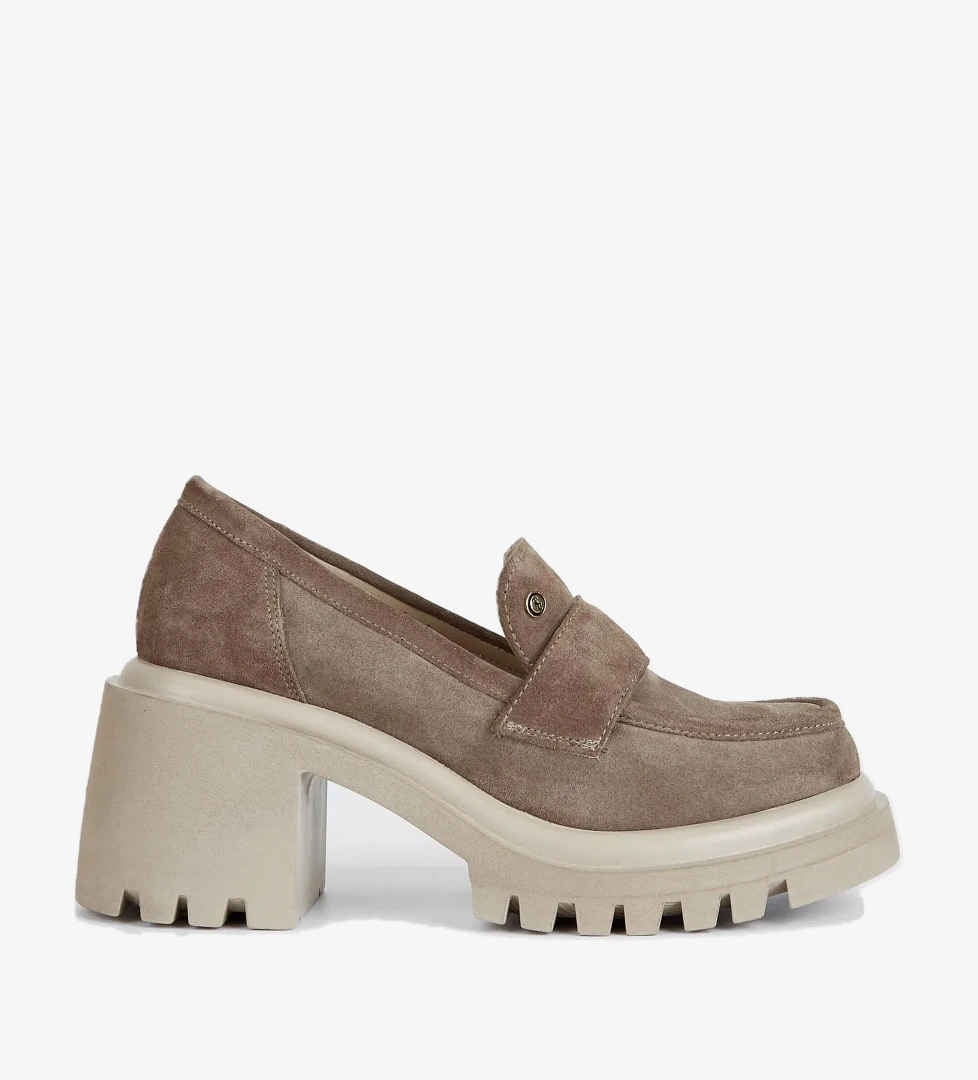 Tamer Tanca Kadın Hakiki Deri Bej Makosen Ayakkabı - Görsel 1