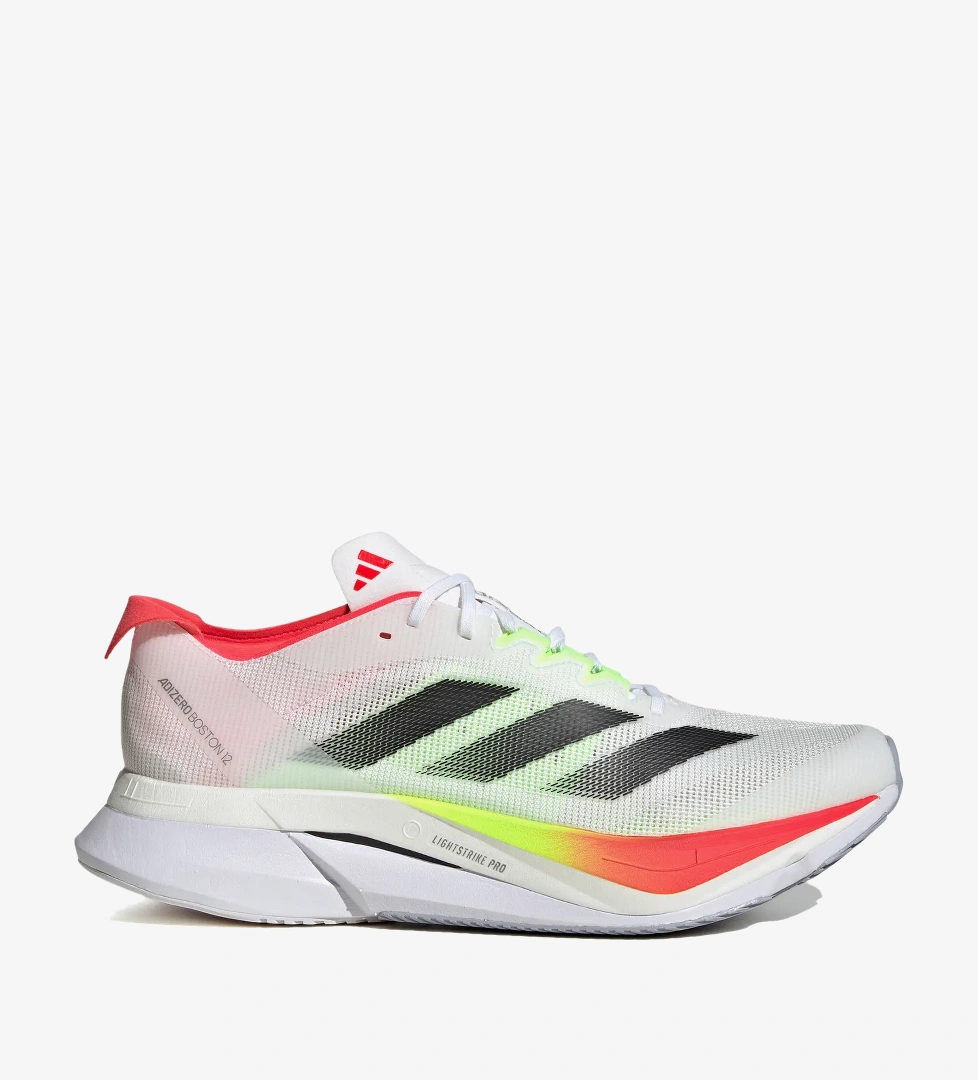 Adidas adidas Adizero Boston 12 Erkek Beyaz Koşu Ayakkabısı model görseli