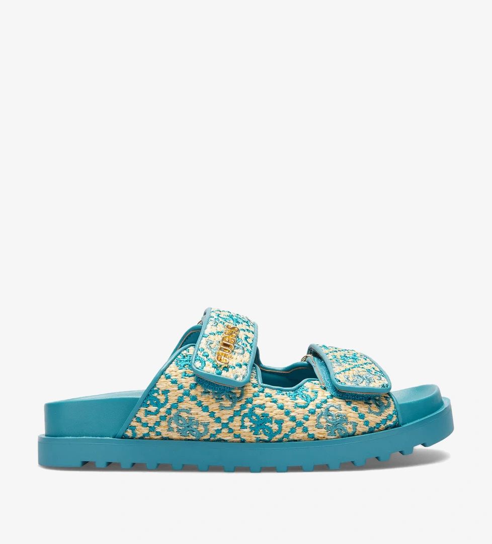 Guess Fadelizz Kadın Yeşil Terlik - Görsel 1