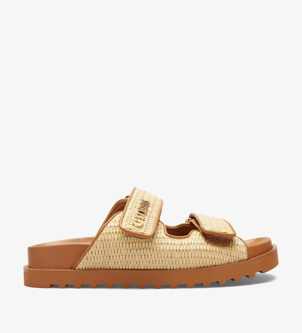 Guess Guess Fadelizeide Printed Fabric Kadın Kahverengi Terlik model görseli