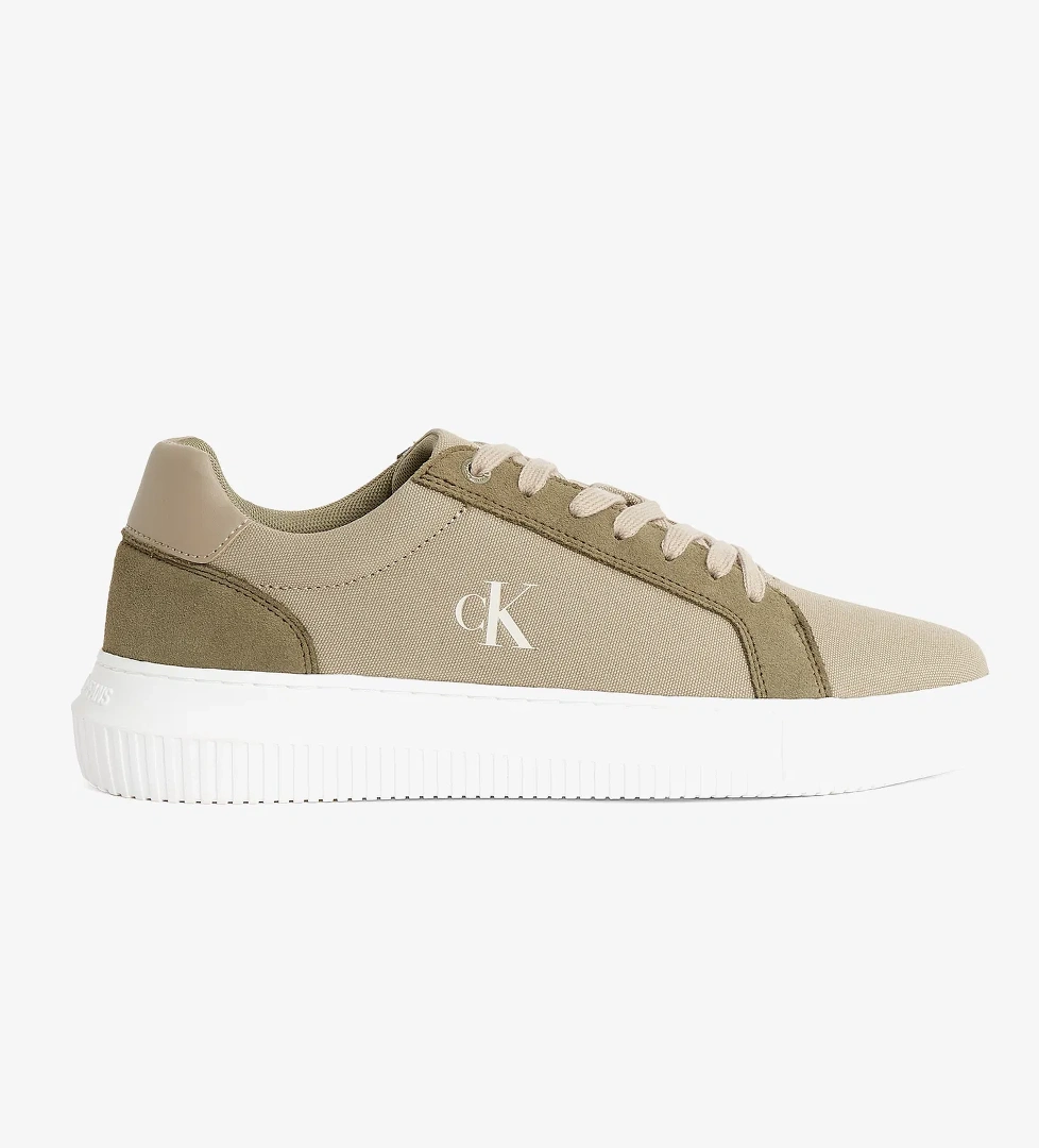 Calvin Klein Canvas Erkek Yeşil Sneaker - Görsel 1