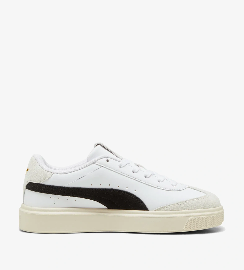 Puma Lajla T-Toe Kadın Siyah Bantlı Beyaz Spor Ayakkabı - Görsel 1