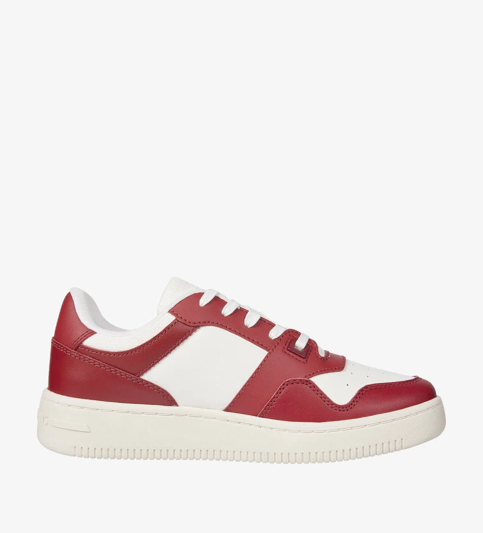 Tommy Hilfiger Tommy Hilfiger Jeans Cupsole Leather Kadın Kırmızı Spor Ayakkabı model görseli