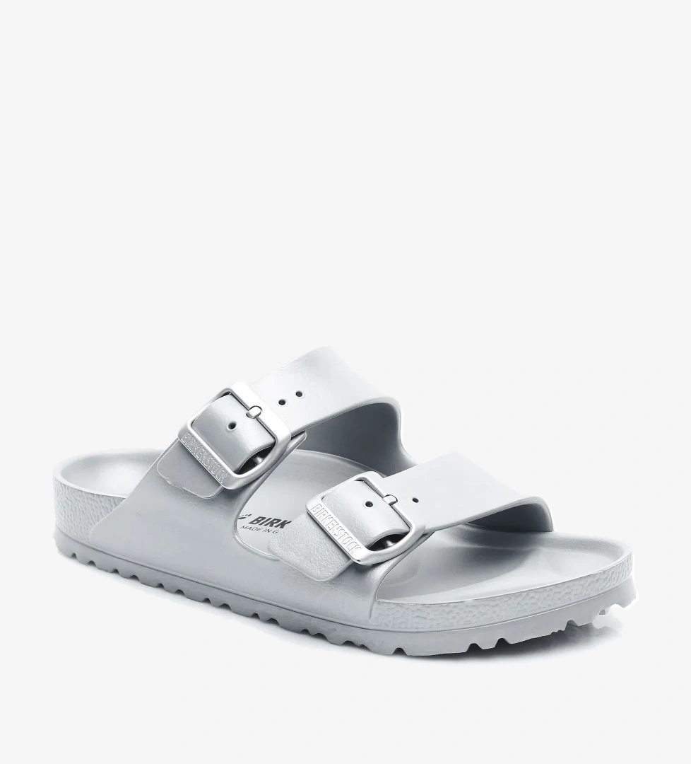 Birkenstock Arizona EVA Metallic Kadın Gri Terlik - Görsel 1