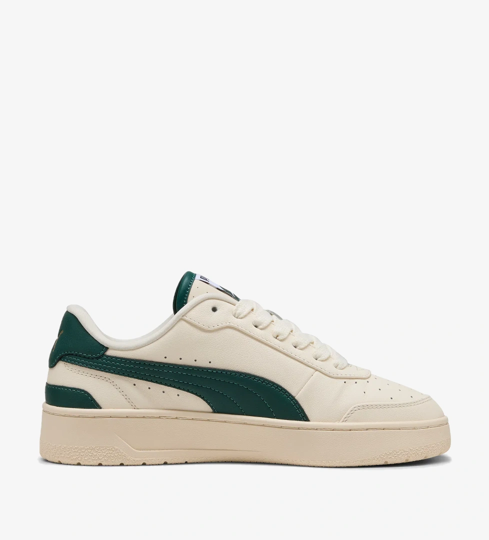 Puma CA Match Premium Erkek Yeşil Detaylı Bej Spor Ayakkabı - Görsel 1