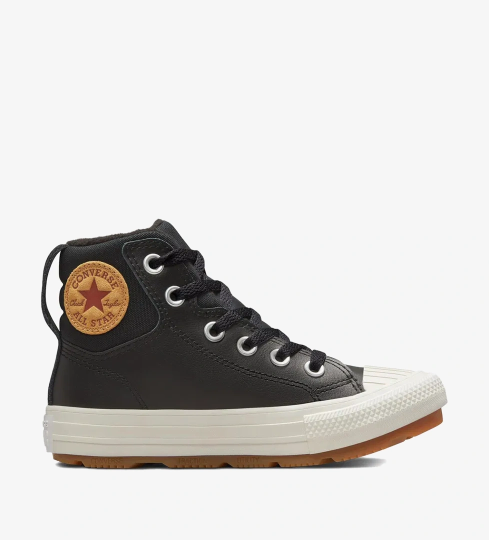 Converse Chuck Taylor All Star Berkshire Çocuk Siyah Deri Bot