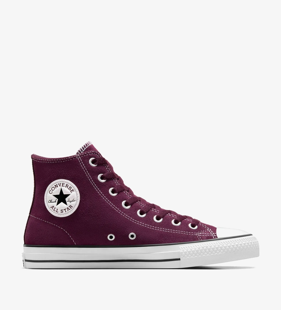 Converse Chuck Taylor All Star Pro Unisex Bordo Süet Sneaker - Görsel 1