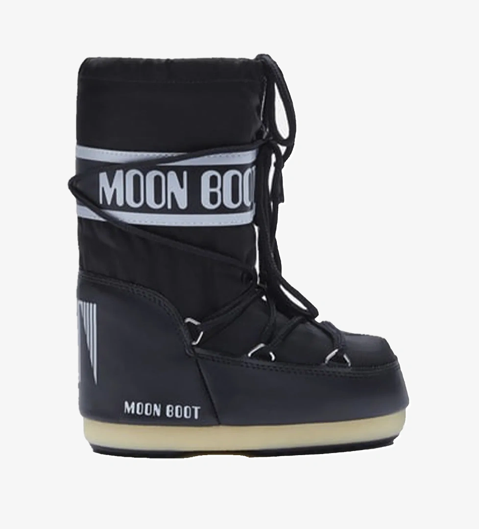 Moon Boot 80d1400440-n001 Moon Boot Nylon Unisex Çocuk Siyah Kar Botu - Görsel 1