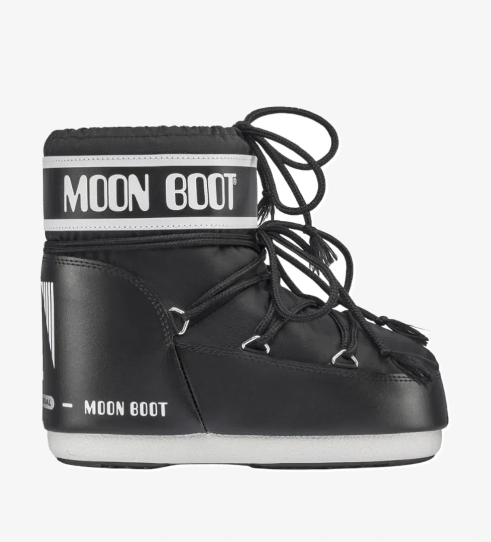 Moon Boot Moon Boot 80d1409340-n001 Moon Boot Classic Low 2 Unisex Çocuk Siyah Kar Botu | FashFed Siyah - 1. görsel