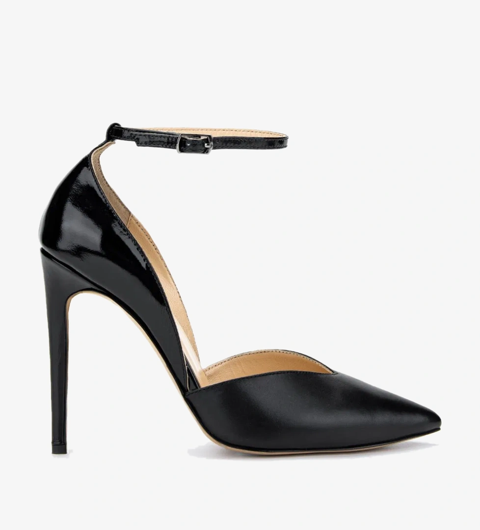 Valmenti Valmenti Kadın Hakiki Deri Siyah Topuklu Ayakkabı model görseli