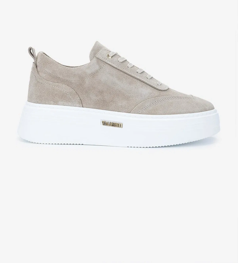 Valmenti Valmenti Erkek Hakiki Deri Bej Süet Sneakers &amp; Spor Ayakkabı model görseli