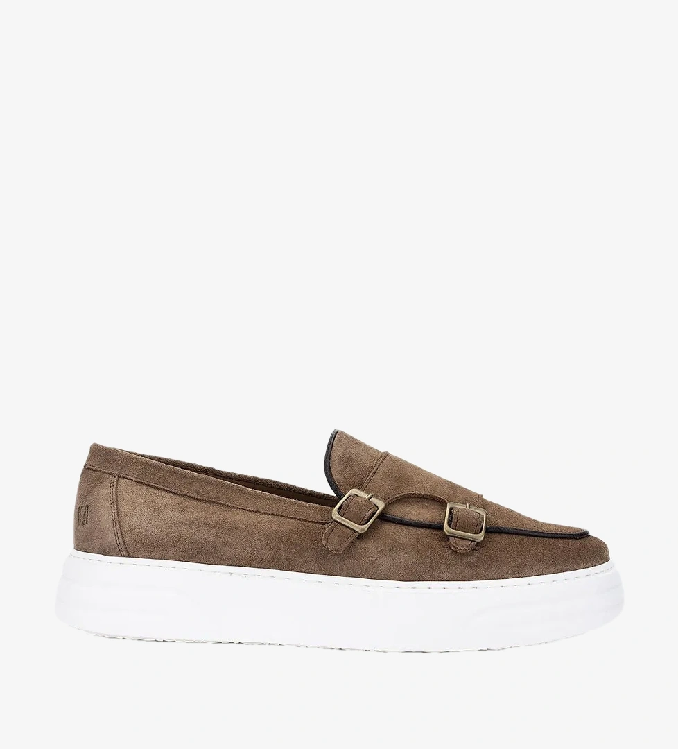 Valmenti Valmenti Erkek Hakiki Deri Tütün Süet Loafer Ayakkabı model görseli