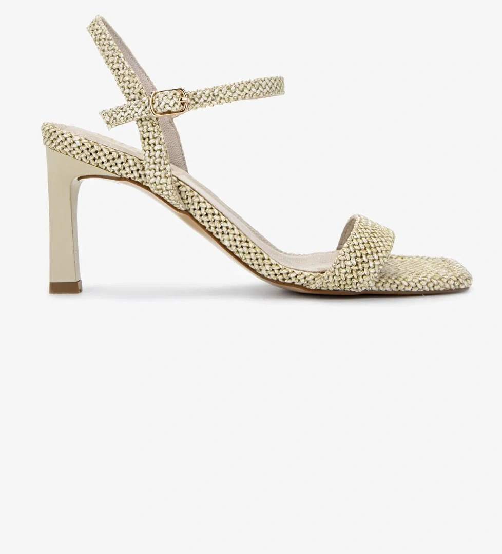 Valmenti Kadın Vegan Bej Topuklu Ayakkabı - Görsel 1