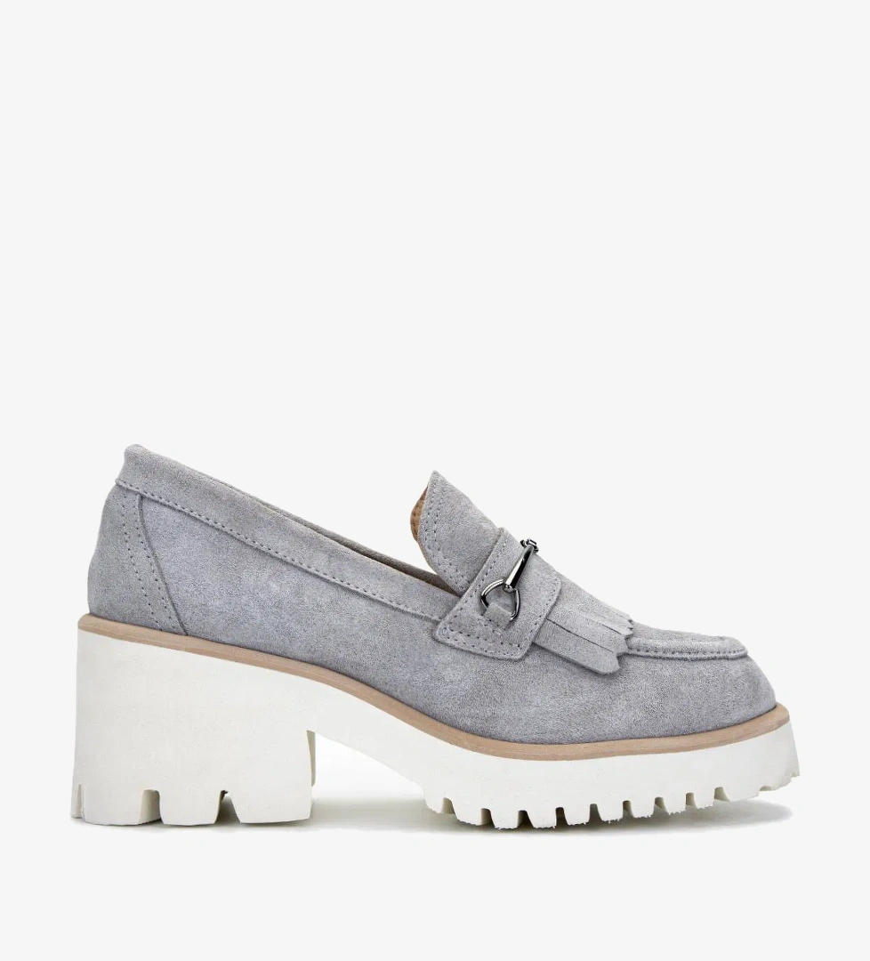 Valmenti Valmenti Kadın Hakiki Deri Taş Süet Topuklu Ayakkabı model görseli