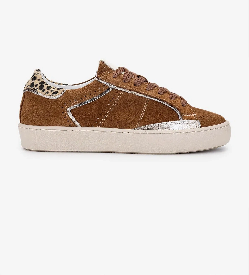 Valmenti Kadın Hakiki Deri Tütün Süet Sneakers &amp; Spor Ayakkabı - Görsel 1