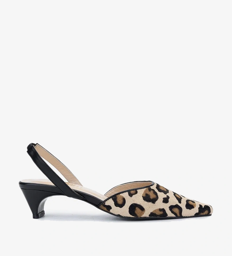 Valmenti Kadın Leopar Topuklu Ayakkabı - Görsel 1
