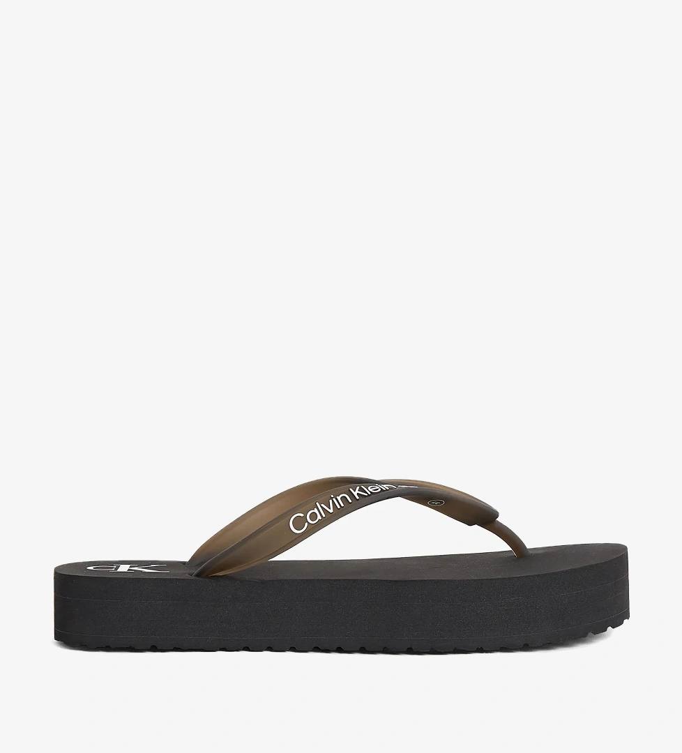 Calvin Klein Calvin Klein Flatform Kadın Siyah Terlik Sandalet & Terlik | FashFed Siyah - 1. görsel
