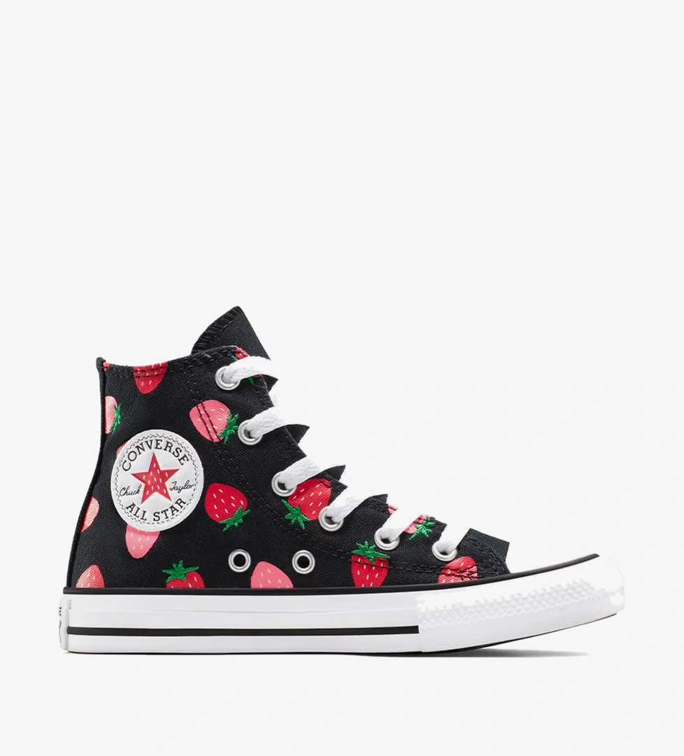 Converse Chuck Taylor All Star Strawberries Çocuk Siyah Sneaker