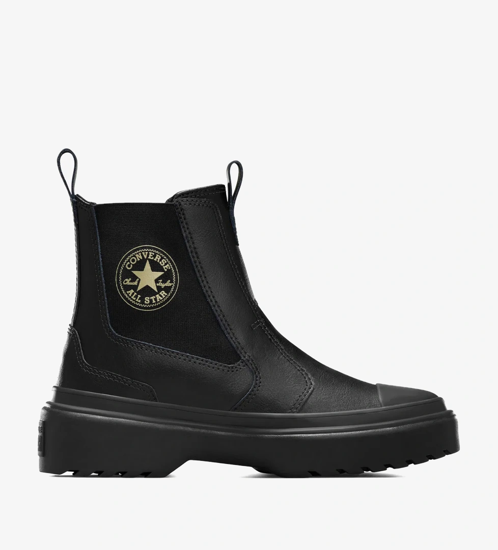 Converse Converse Chuck Taylor All Star Chelsea Lugged Çocuk Siyah Deri Platform Bot model görseli