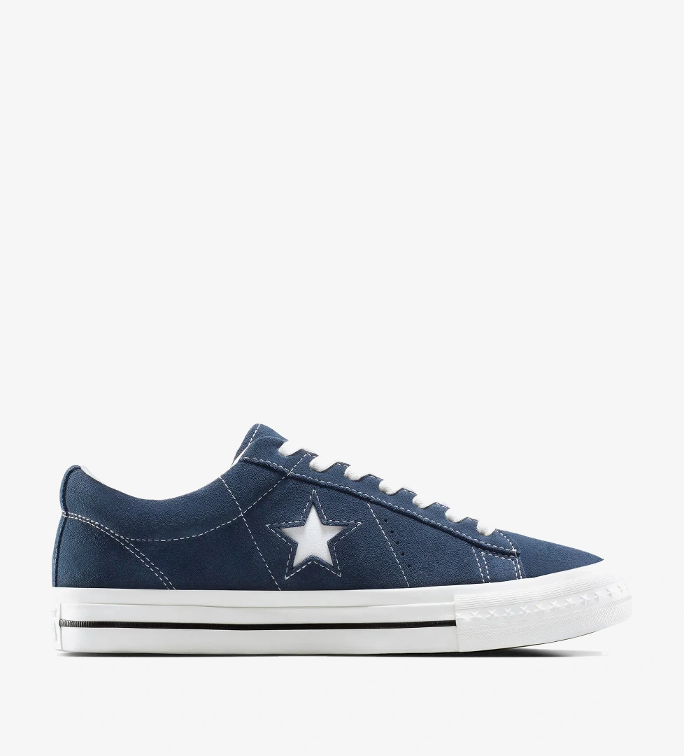 Converse One Star 95 Unisex Lacivert Sneaker - Görsel 1