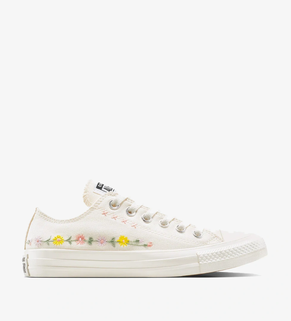 Converse Chuck Taylor Embroidered Flowers Unisex Pembe Sneaker