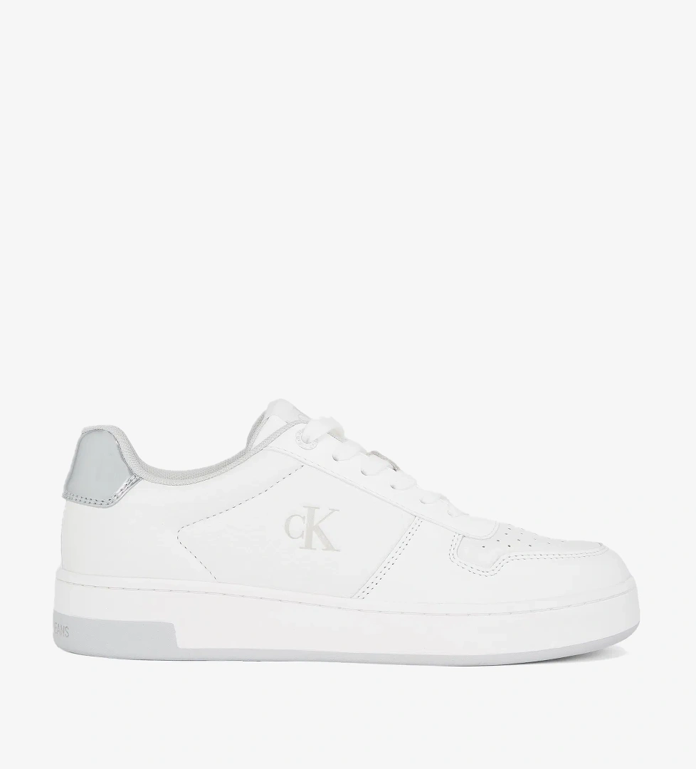 Calvin Klein Basket Cupsole Low Kadın Beyaz Sneaker - Görsel 1