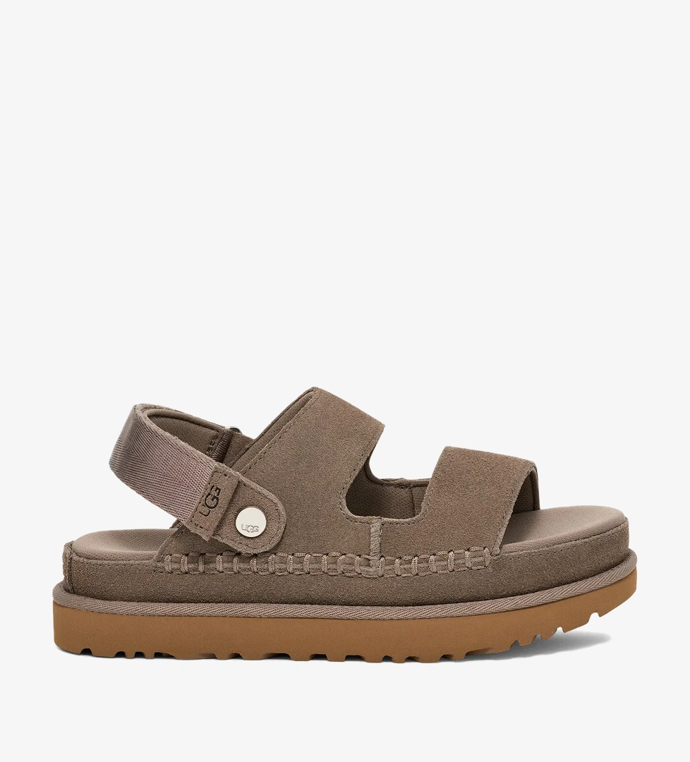 Ugg UGG Gri Goldenstar Glide Kadın Koyu Kahverengi Terlik Sandalet & Terlik | FashFed Gri - 1. görsel