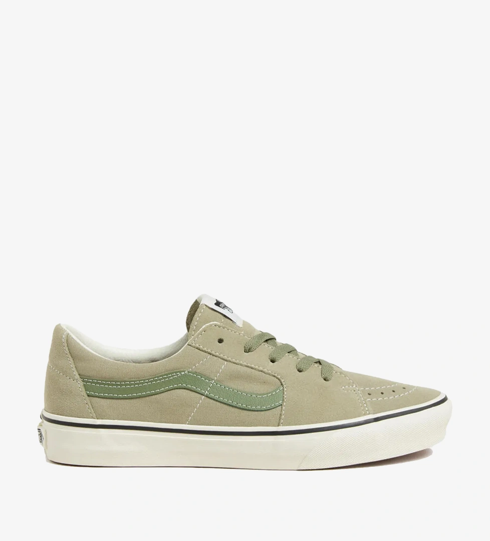 Vans Sk8-Low Unisex Krem Haki Sneaker - Görsel 1