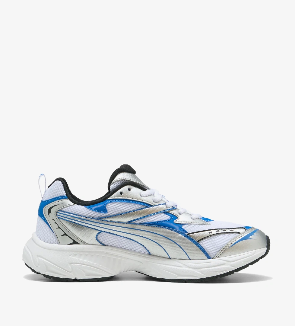 Puma Morphic Unisex Mavi Detaylı Beyaz Spor Ayakkabı - Görsel 1