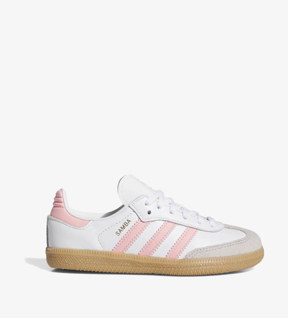 adidas Originals Samba OG Pembe Beyaz Çocuk Spor Ayakkabı - Görsel 1