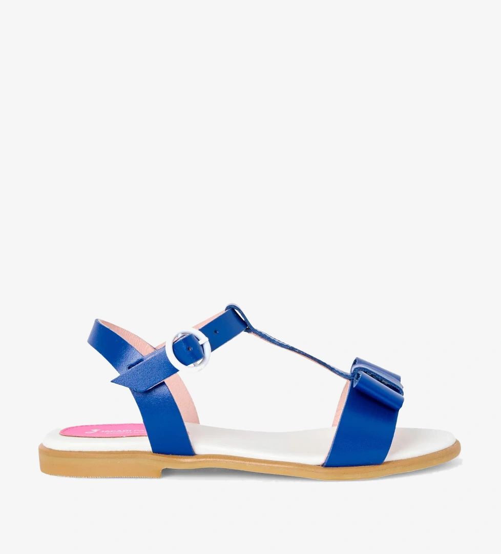 Jacadi Paris Kız Çocuk Deri Sandalet - Görsel 1